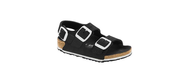 Birkenstock Microfibre Narrow Milano Børn Sort | DK 143MQZ